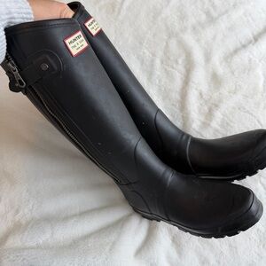 Hunter Rag & Bone Black Tall Rain Boots Size 8